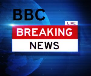 BBC NEWS - Image of the World against a blue background and the words BBC Breaking News across the middle